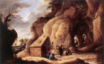  David Oil Painting - The Temptation Of St Anthony David Teniers the Younger